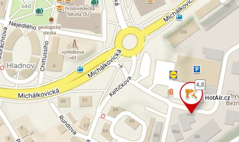 Plan du site HotAir