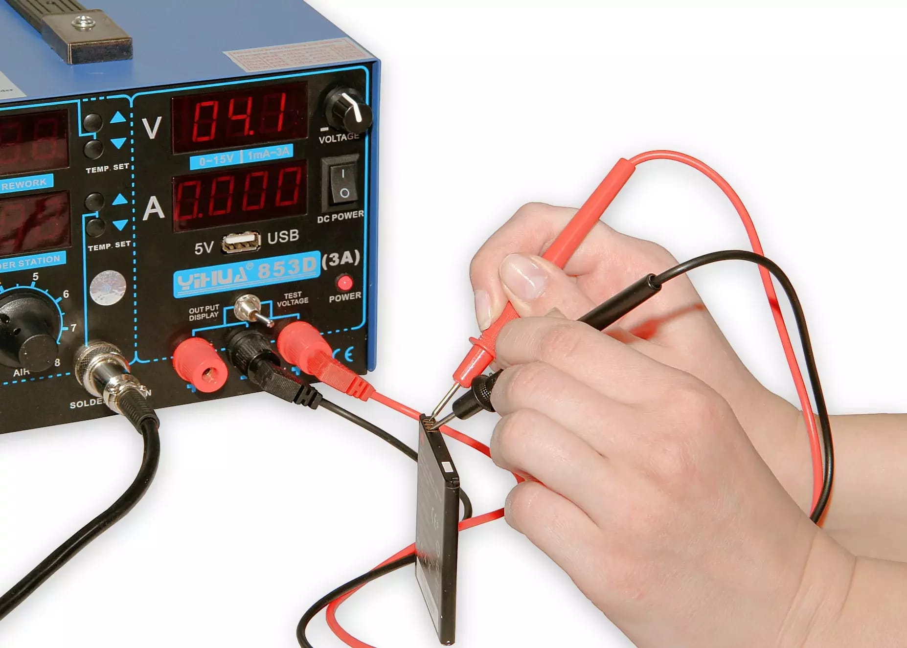 Station de soudage numérique avec alimentation de laboratoire Yihua 853D – 2