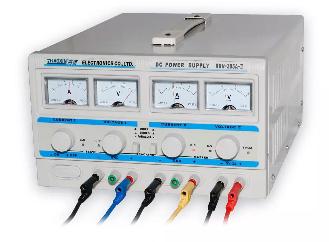 Alimentation double de laboratoire RXN-305A-II - 2x30V/5A, 60V/5A, 30V/10A