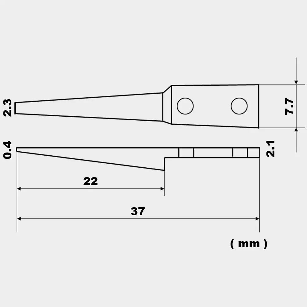 Pincette antistatique en acier inoxydable VETUS ESD-242 avec pointe en PPS – 2