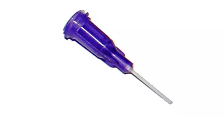 Aiguilles de distribution avec canule flexible en polypropylène violet 21G 1pc