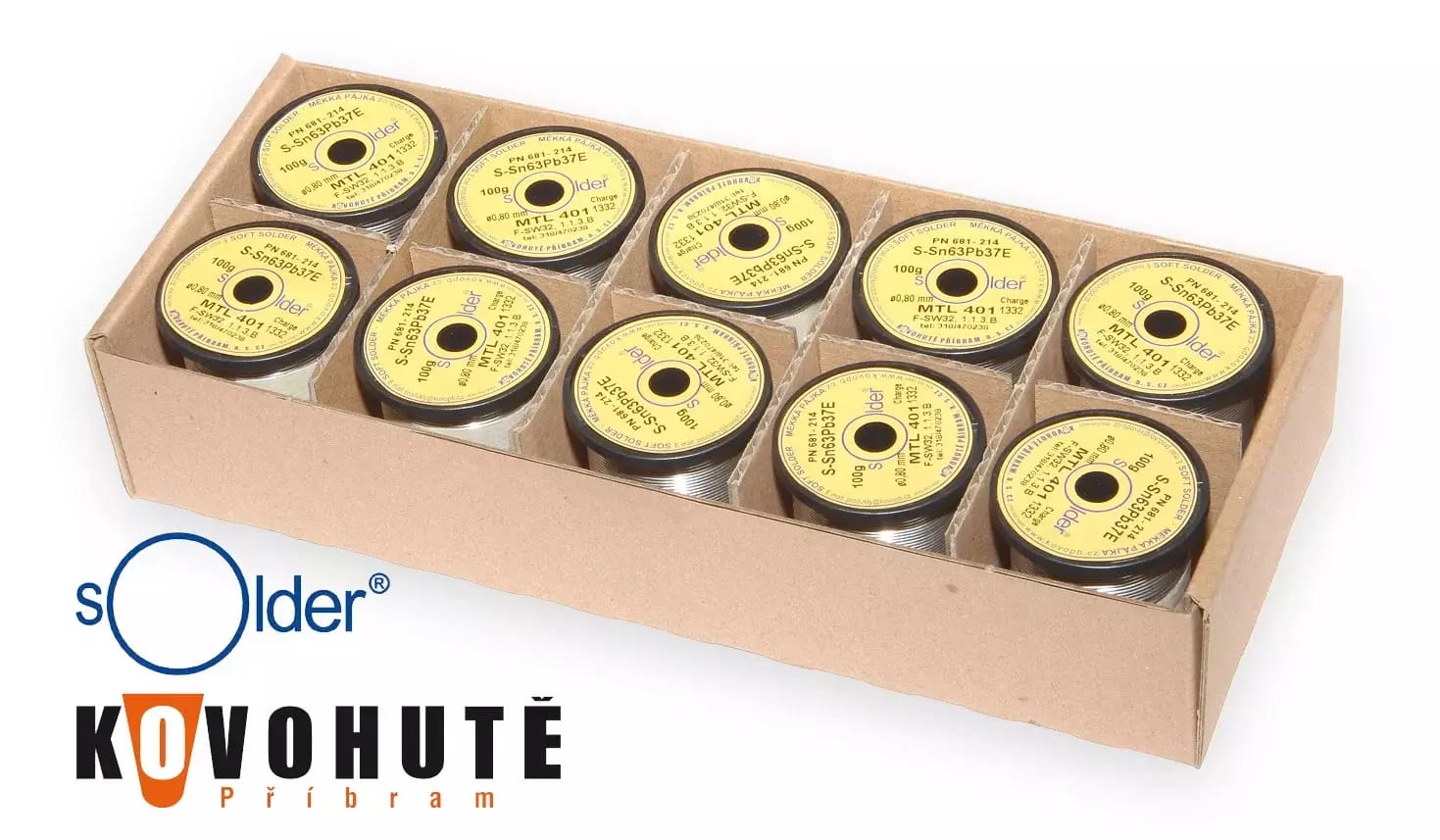 Tube de plomb à souder S-Sn63Pb37E diamètre 0,8 mm – 2