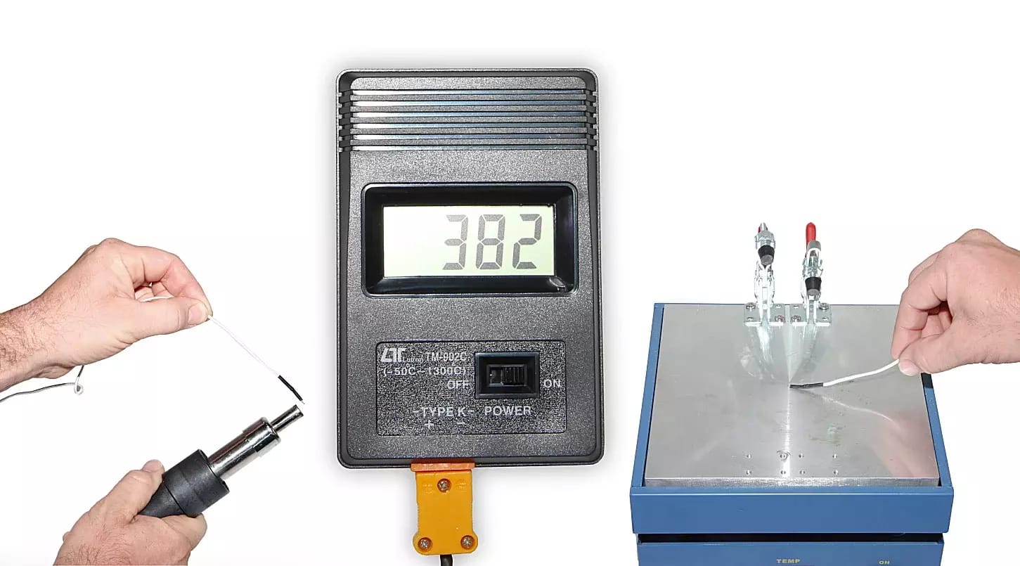 Thermomètre numérique TM-902C jusqu'à 1300 degrés Celsius – 2
