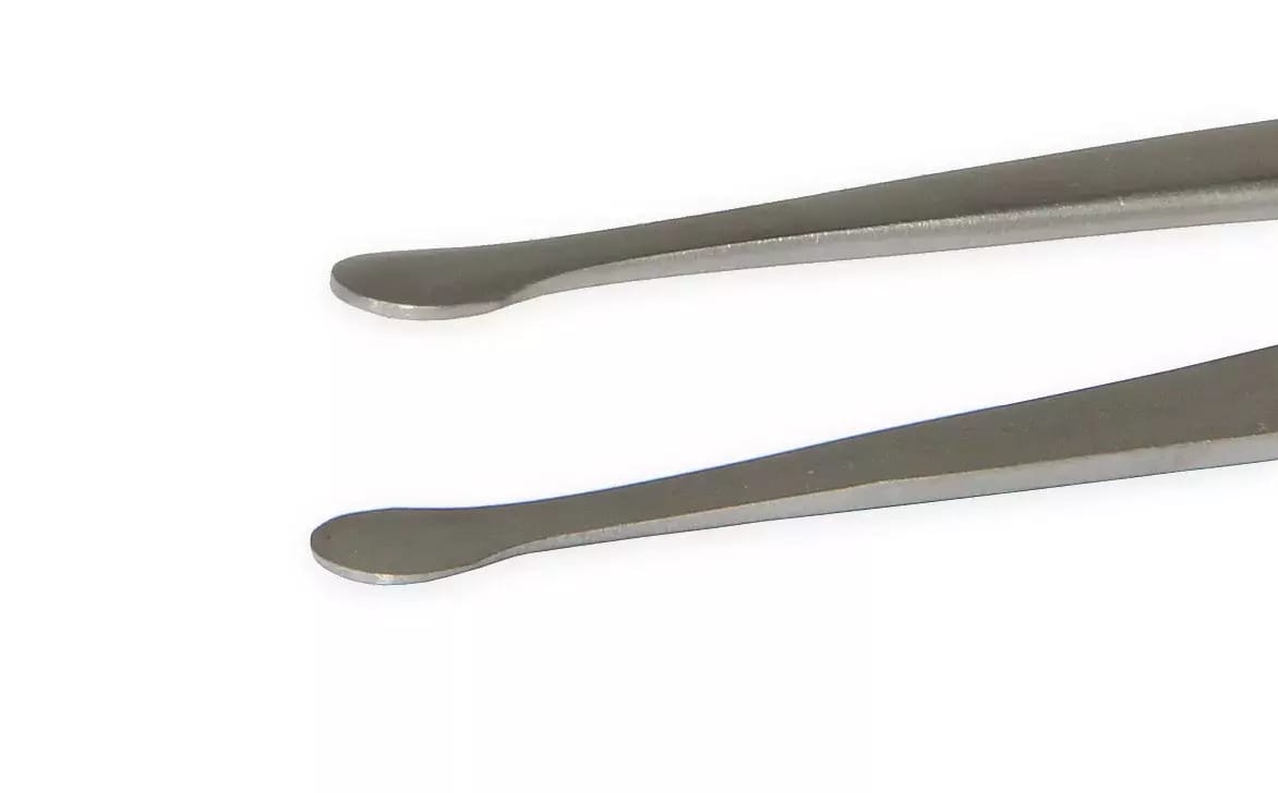 Pincette plate avec surfaces de préhension circulaires en acier inoxydable BEST BST-5R – 2