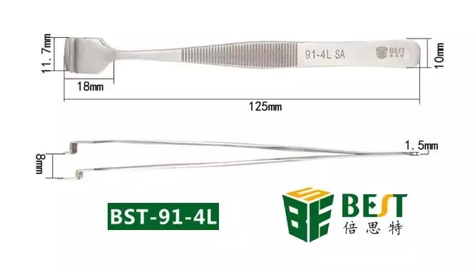 Pincettes en acier inoxydable pour assiettes et tranches BEST BST-91-4L – 2