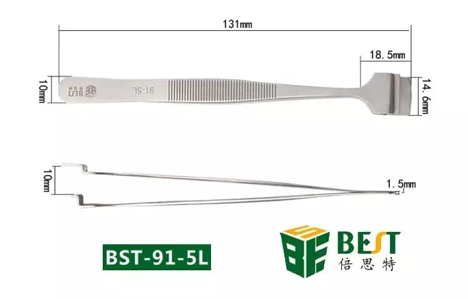 Pincettes en acier inoxydable pour assiettes et tranches BEST BST-91-5L – 2
