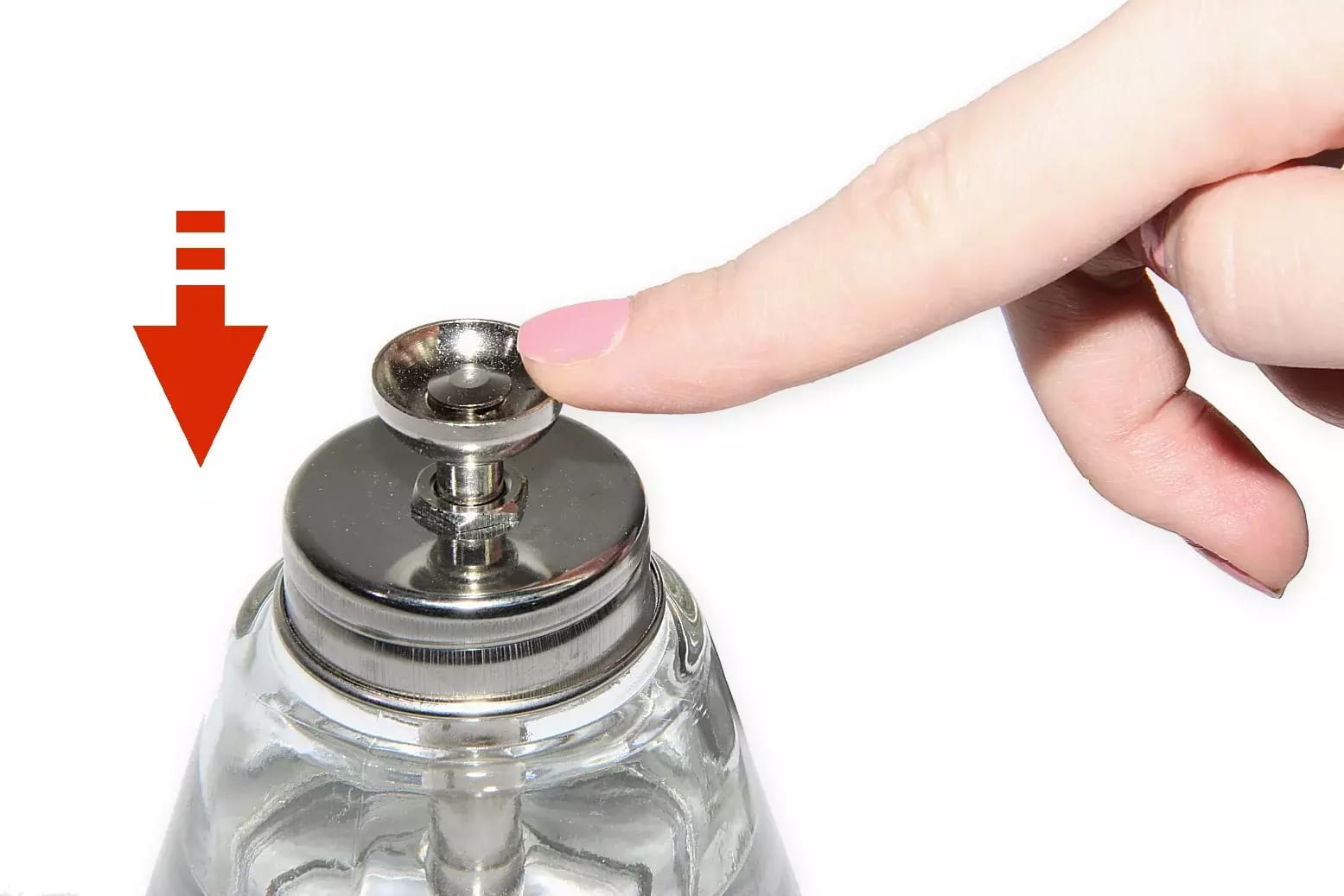 Récipient en verre pour liquides volatils 150ml avec pompe de dosage et gobelet – 2