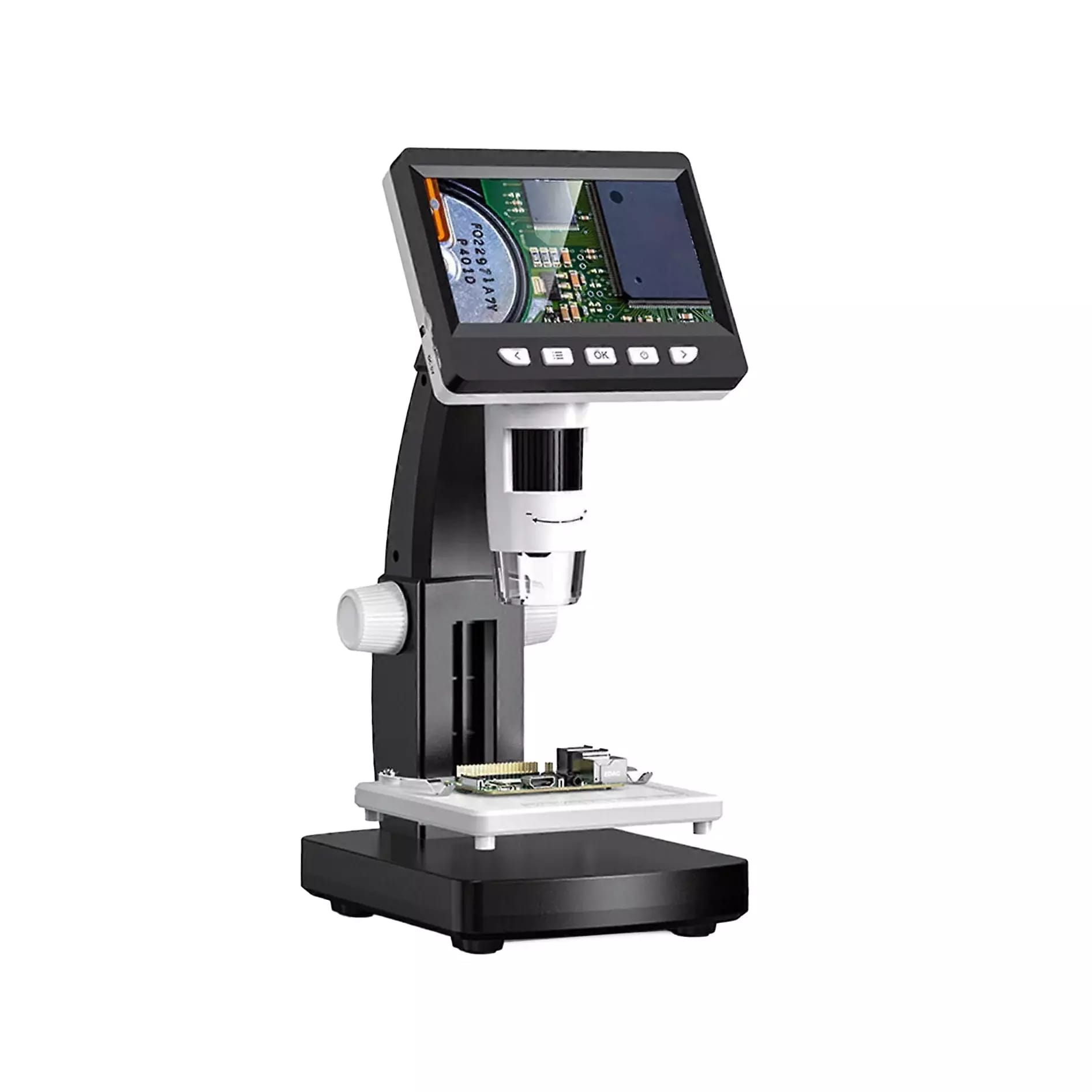 Microscope numérique avec écran LCD de 4,3 pouces, résolution de 2 millions de pixels, USB-C