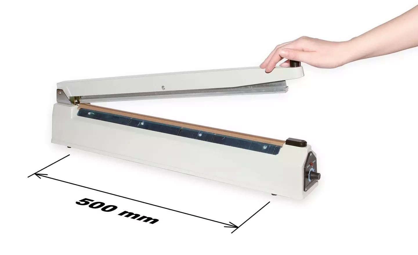 Soudeuse par impulsion pour feuilles, sacs et emballages PFS-500 avec une largeur de barre de soudure de 500 mm – 2