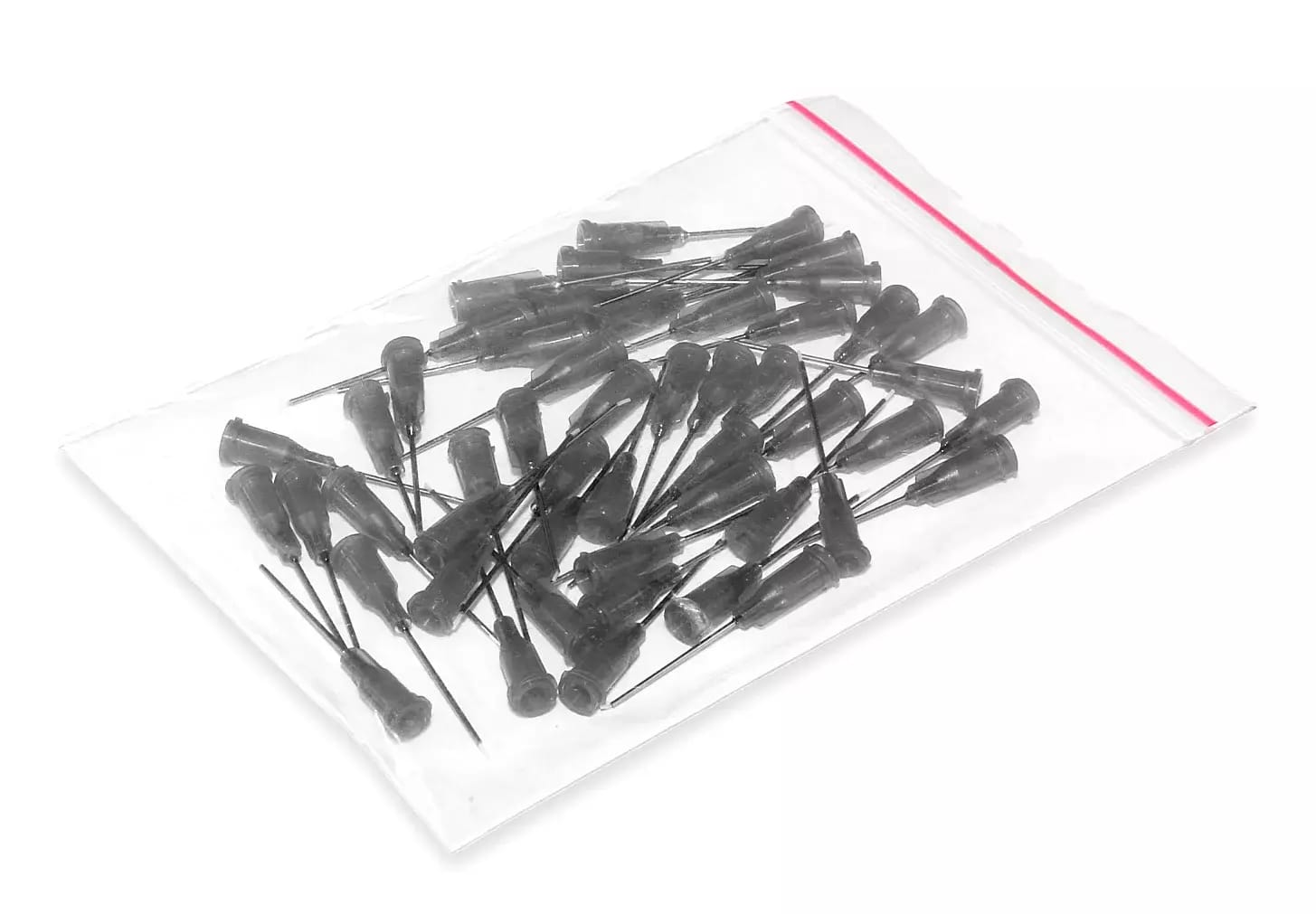 Aiguilles de distribution en acier inoxydable avec tube en téflon inséré 25,4mm 21G 50pcs