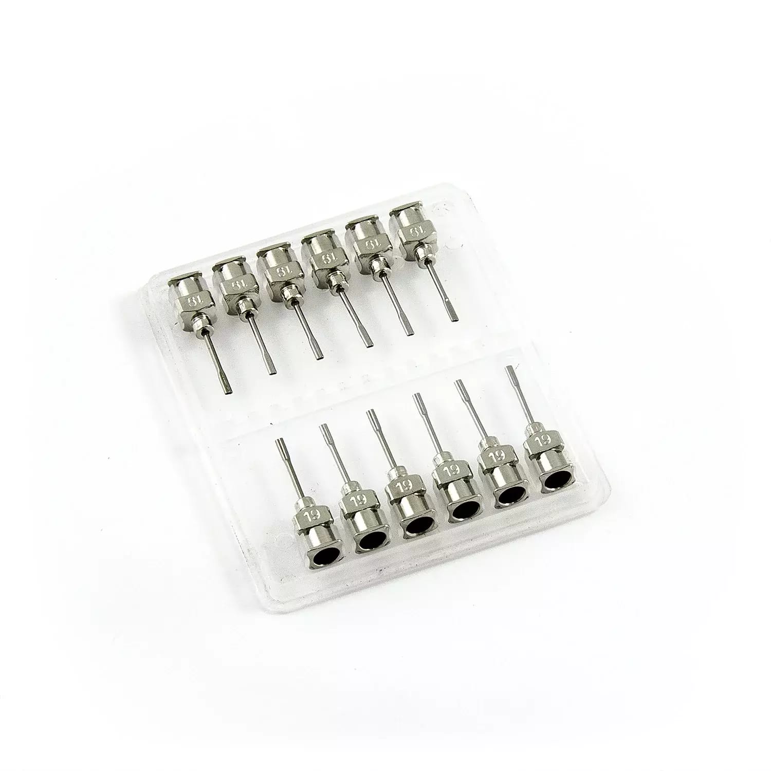 Aiguilles plates de distribution en acier inoxydable 19G 0.5\" set 12pcs