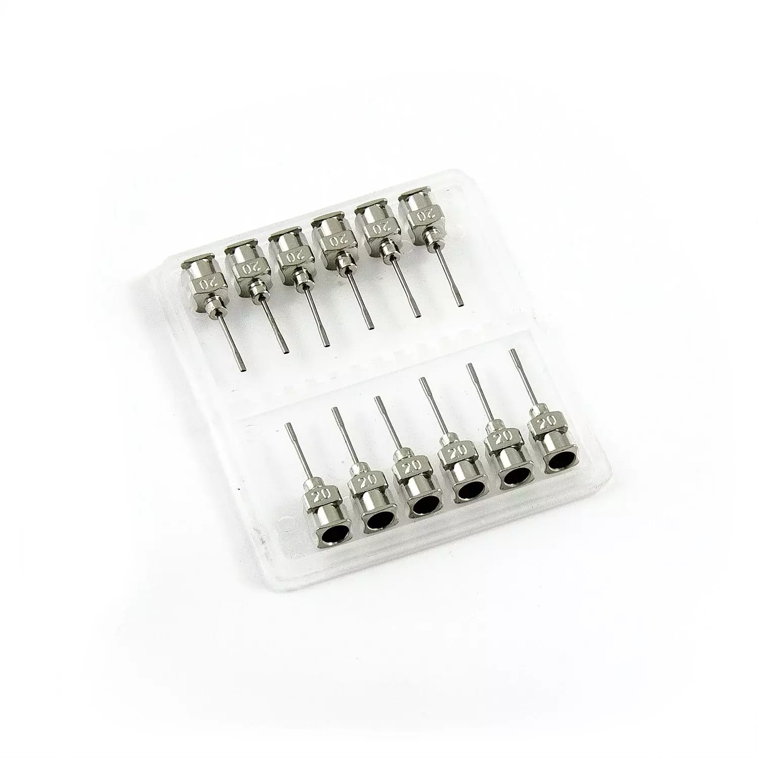 Aiguilles plates de distribution en acier inoxydable 20G 0.5\" set 12pcs