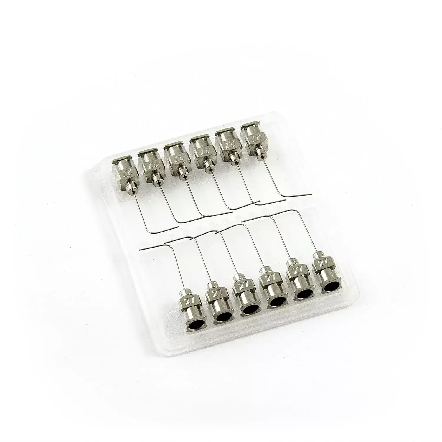 Aiguilles distributrices rectangulaires à 90° en acier inoxydable 27G 1\" set 12pcs