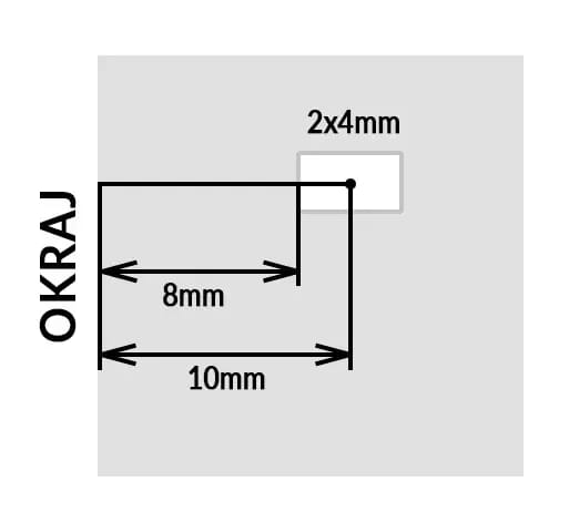 Pince à poinçonner avec poinçon rectangulaire 4x2mm – 2
