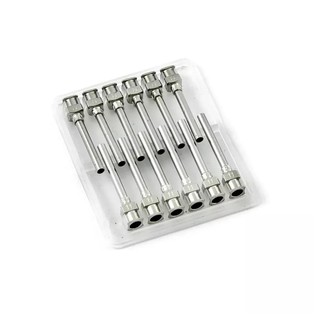 Aiguilles distributrices en acier inoxydable 11G 1\" set 12pcs