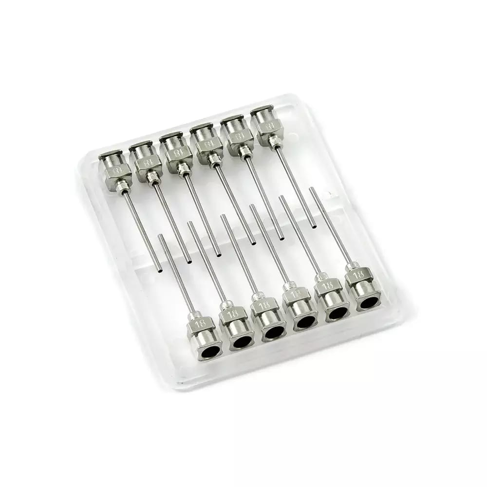 Aiguilles distributrices en acier inoxydable 18G 1\" set 12pcs