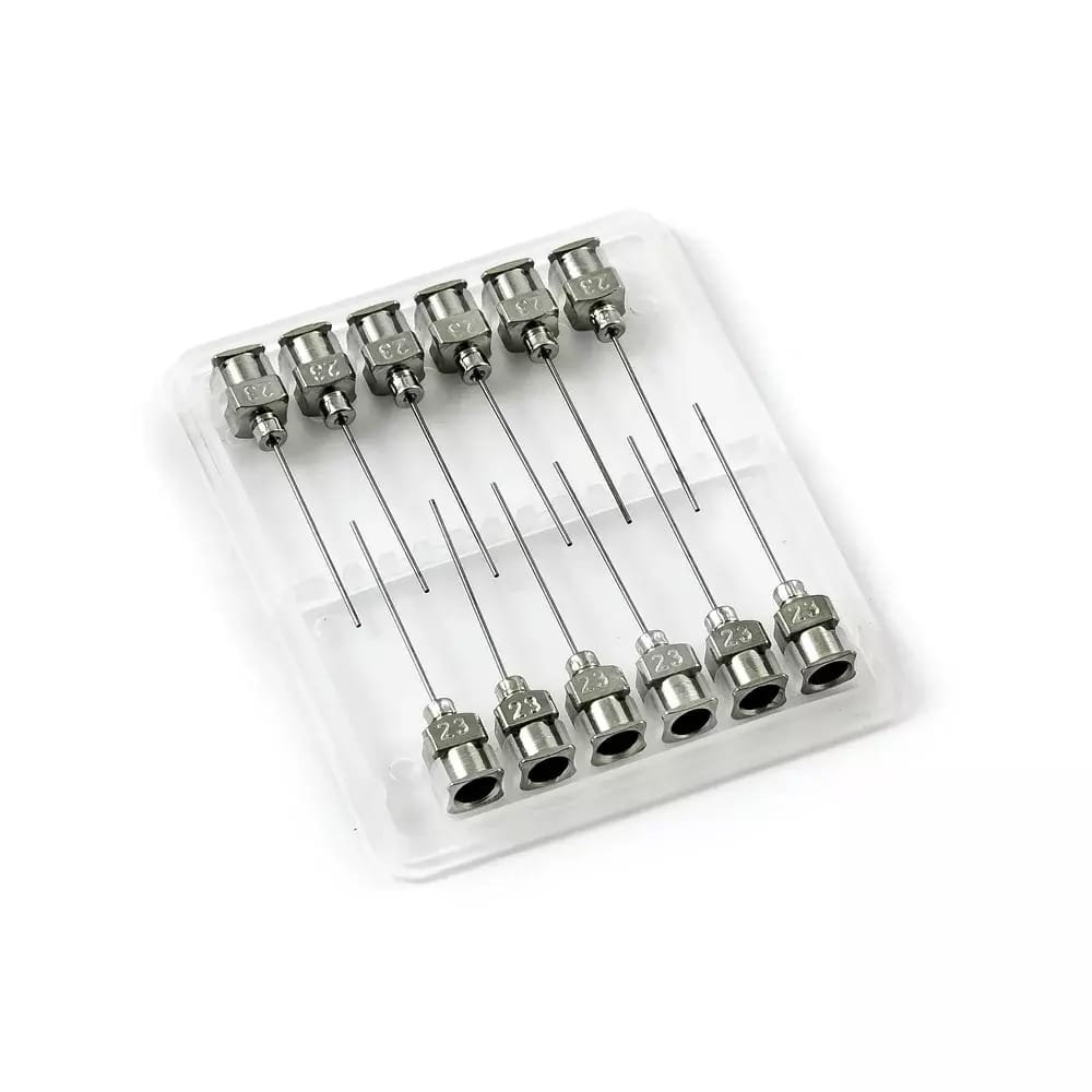 Aiguilles distributrices en acier inoxydable 23G 1\" set 12pcs