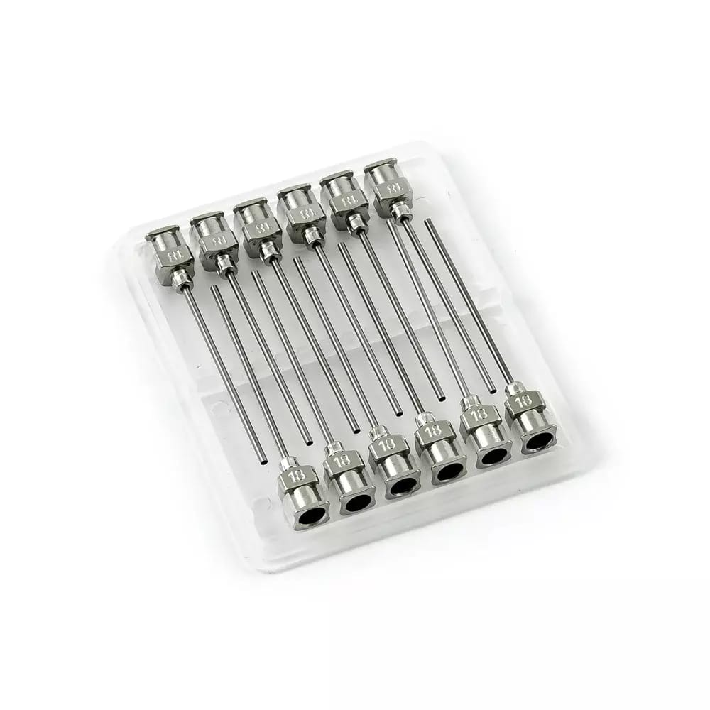 Aiguilles distributrices en acier inoxydable 18G 1,5\" set 12pcs