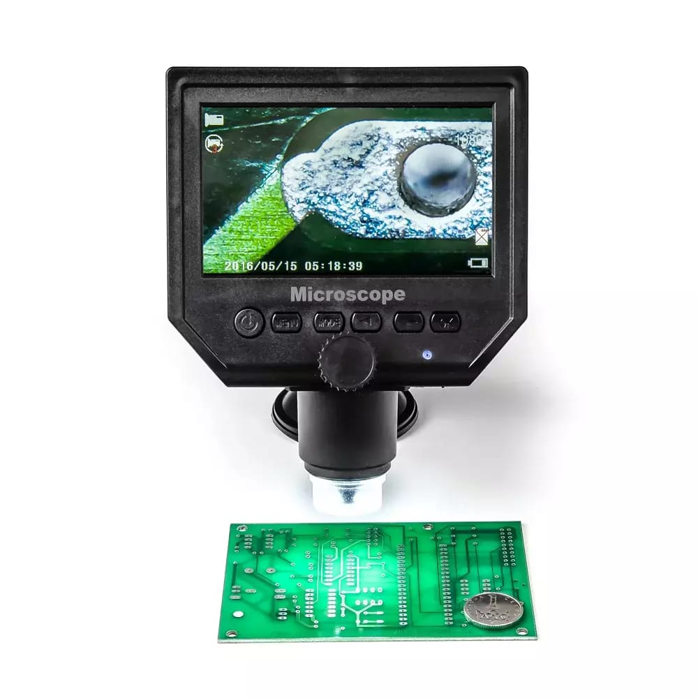 Microscope LCD portable 40x avec ventouse, batterie intégrée, USB, microSD – 2