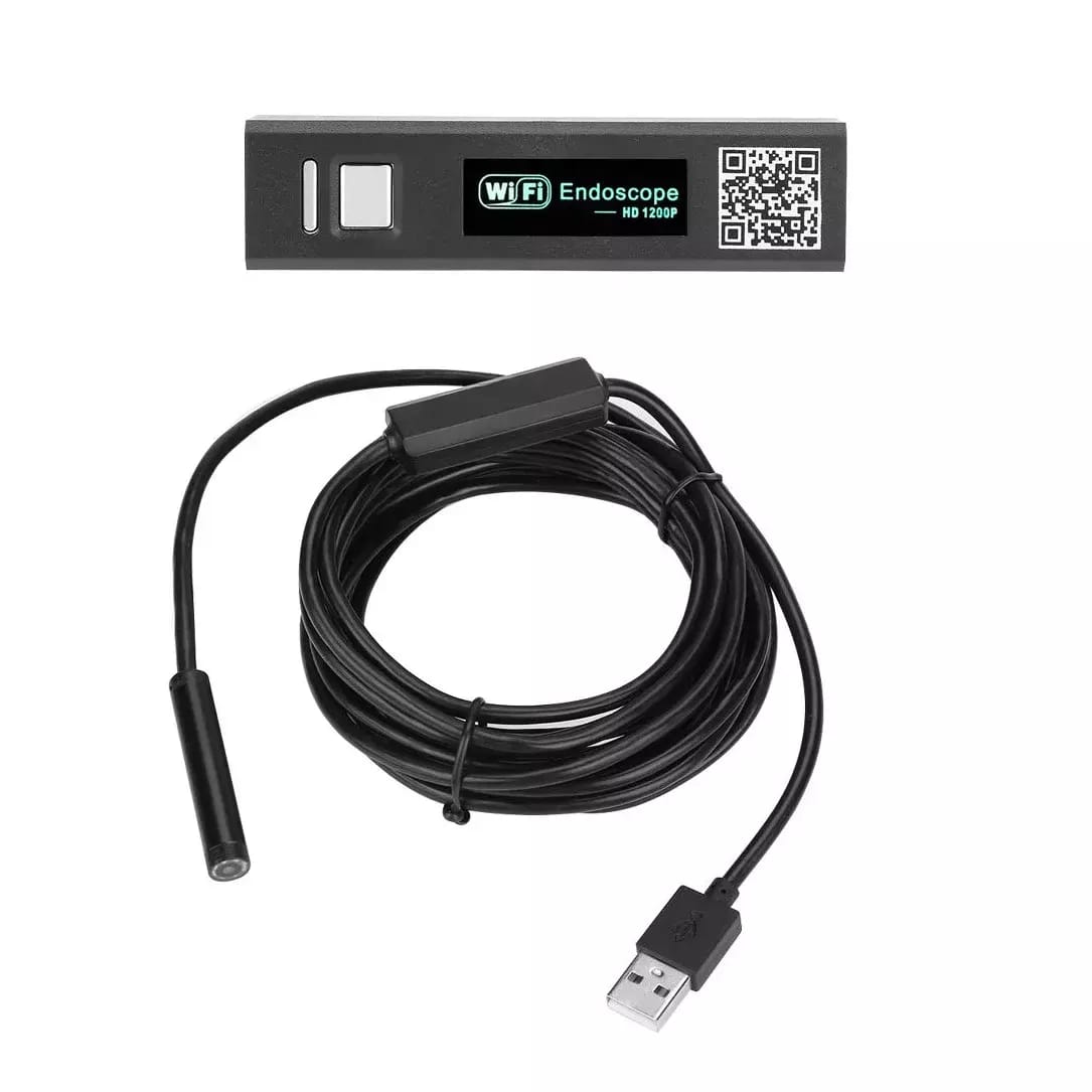 Caméra endoscopique Wi-Fi avec résistance à l'eau IP66 et câble flexible dur de 5m – 2