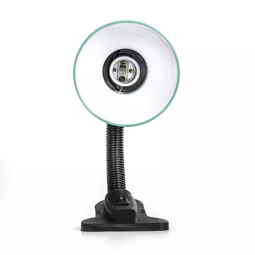 Lampe de table flexible avec clip pour ampoules E27 vert turquoise – 2