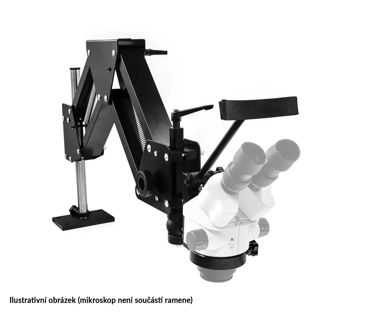 Bras pivotant long pour microscopes industriels 36 - 80cm – 2