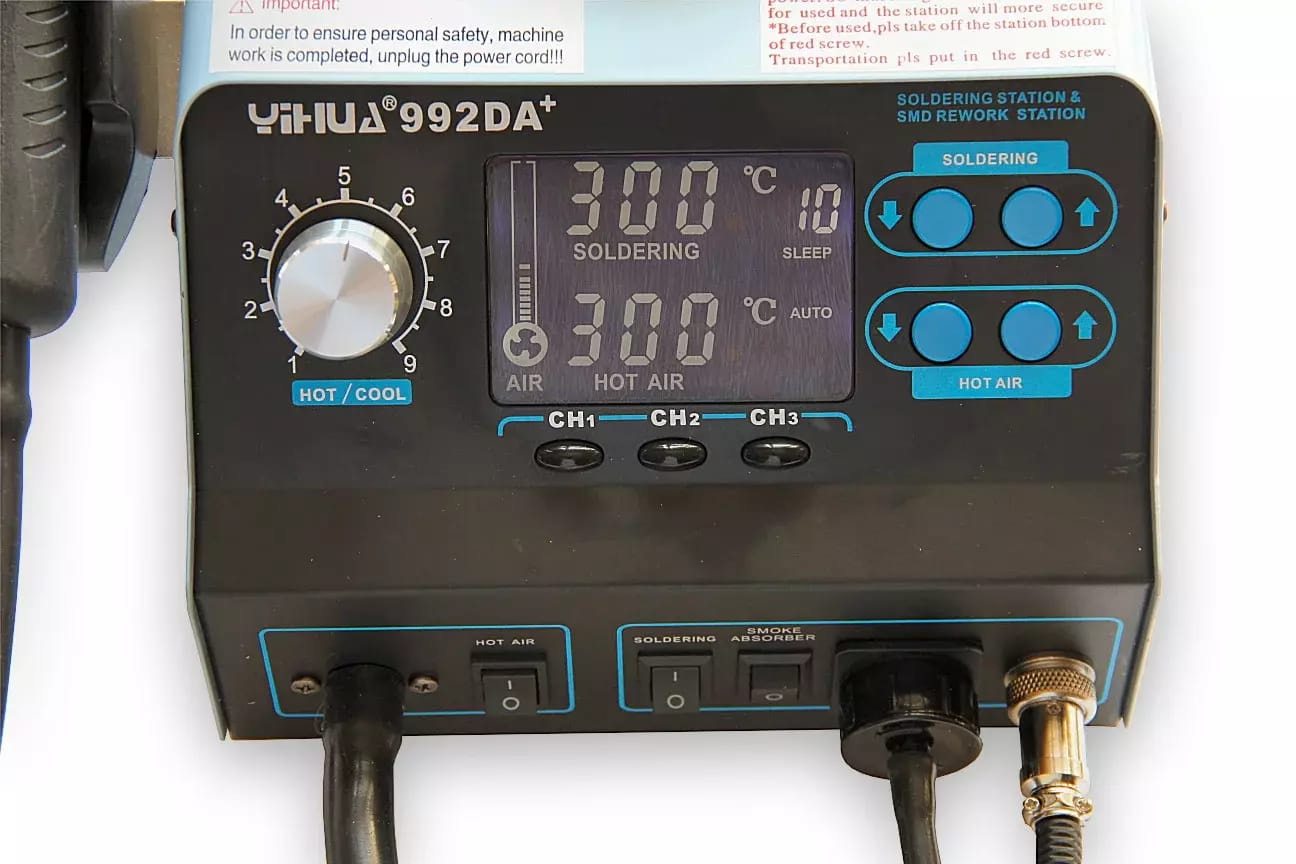 Station de soudage combinée 992DA+ DYNAMIC avec mémoire – 2