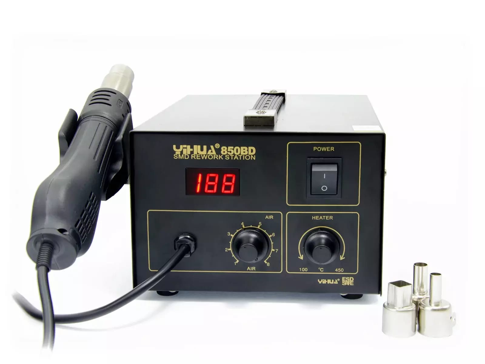 Station de brasage à air chaud avec soufflerie type 850BD