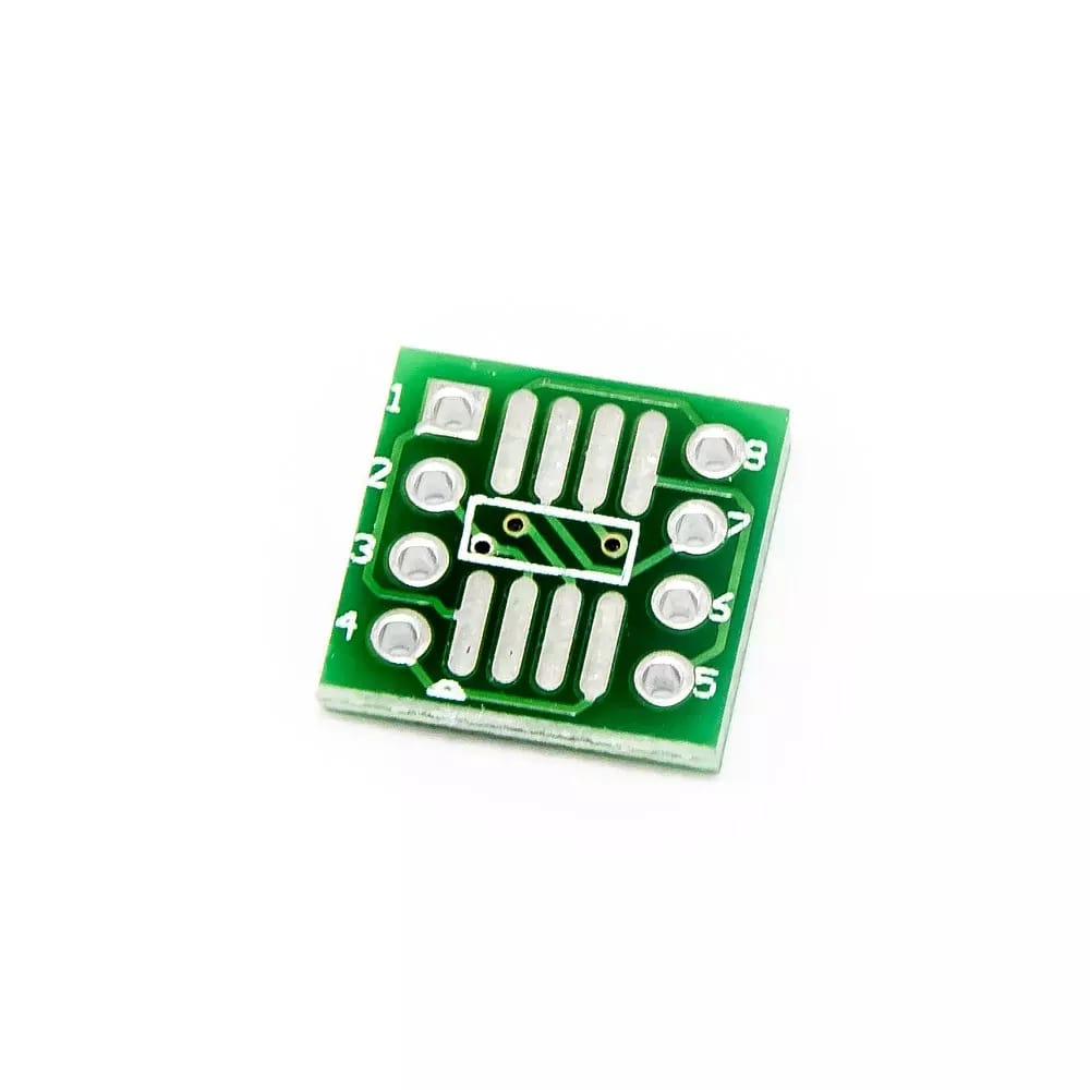 Adaptateur pour circuit imprimé de SOP8 SO8 SOIC8 TSSOP8 MSOP8 à DIP8 2.54mm – 2