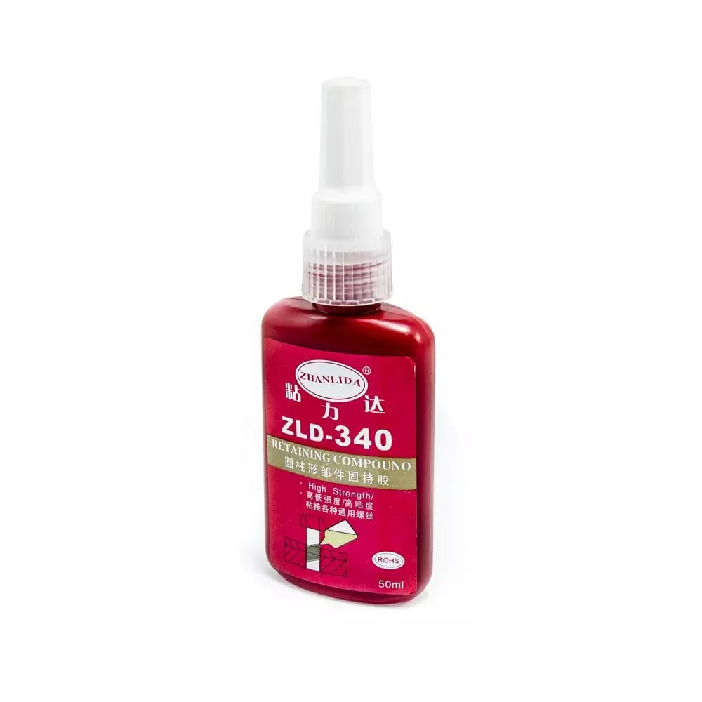 Colle anaérobie pour vis et filetages ZLD-340, transparent d'étanchéité 50ml