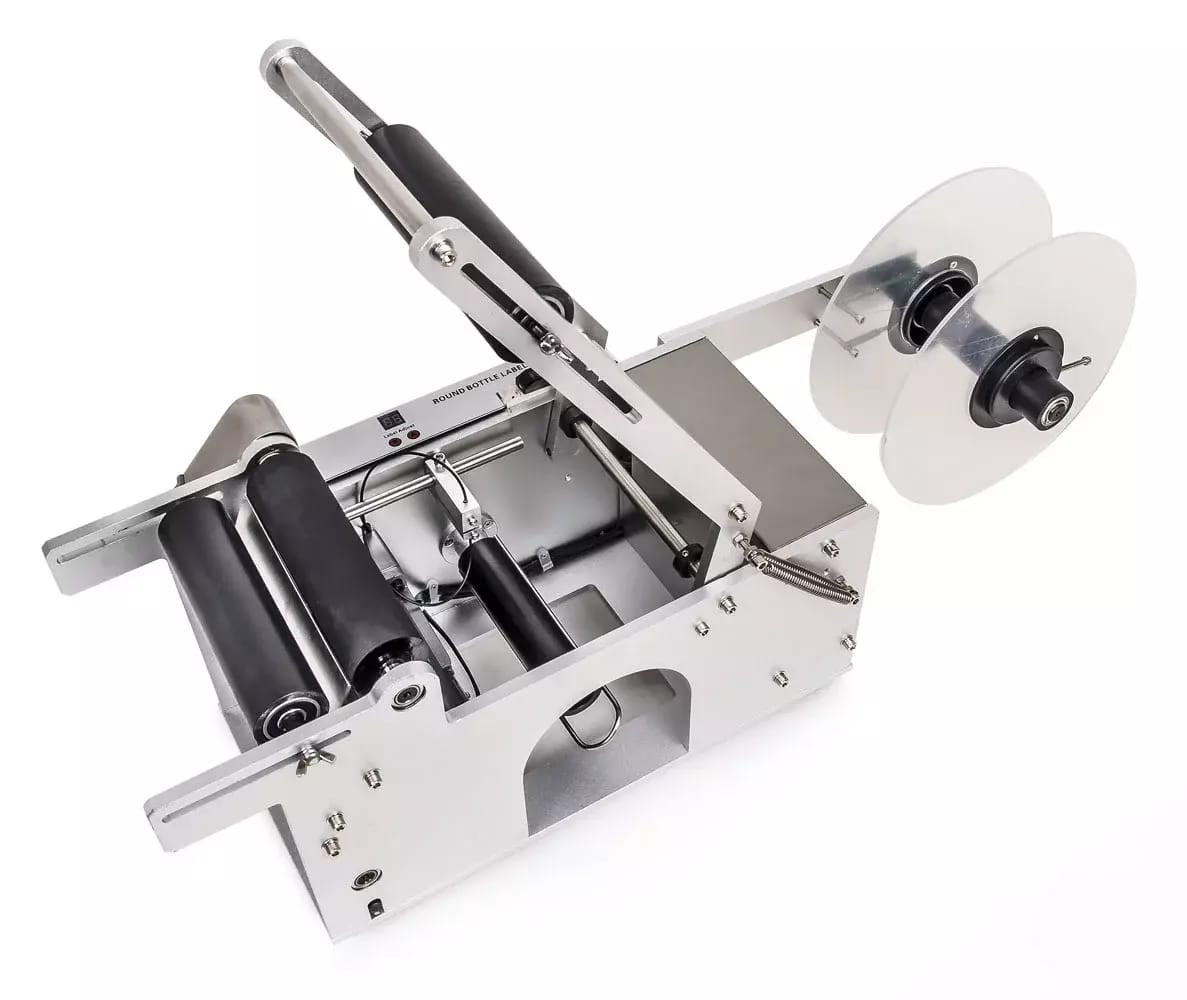 Colleuse d'étiquettes semi-automatique pour bouteilles, bocaux et récipients cylindriques LT-50 – 2