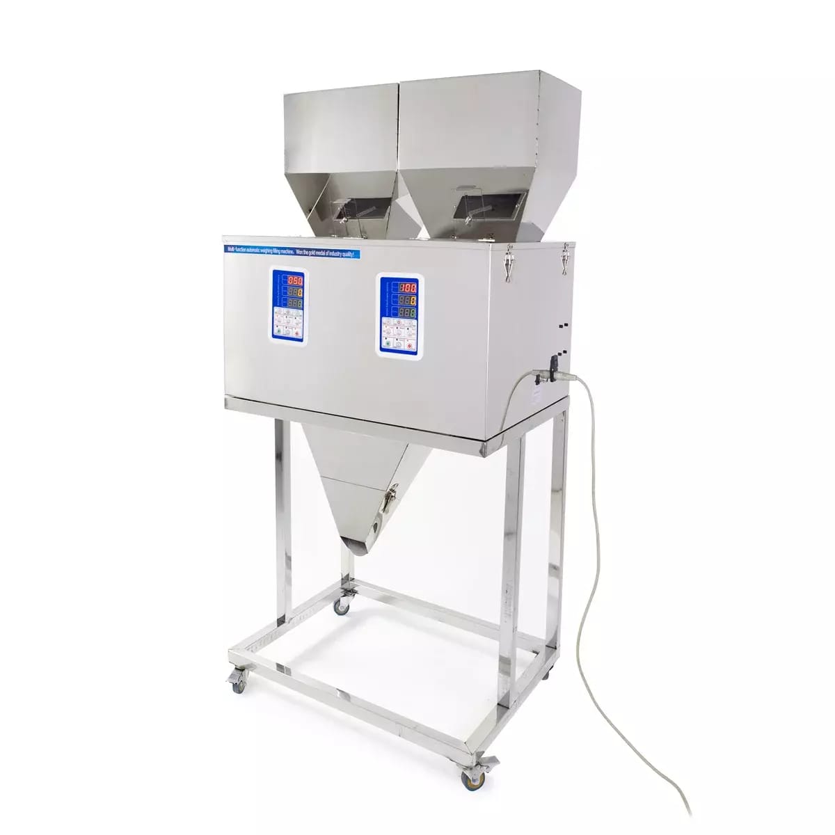 Doseur industriel double pour produits en vrac et mélanges 2x 2-500g
