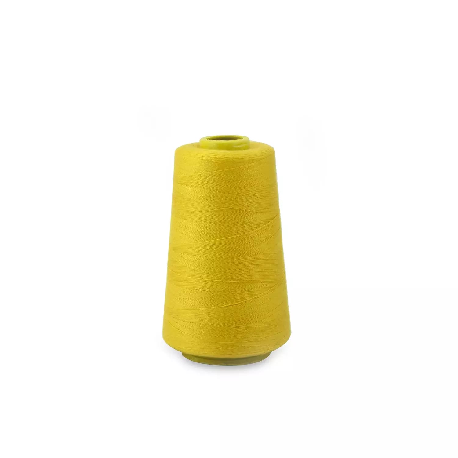 Fil à coudre industriel jaune en polyester (PES) pour l'ensachage 1000m