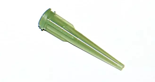 Aiguilles distributrices coniques en plastique olive 14G 1pc