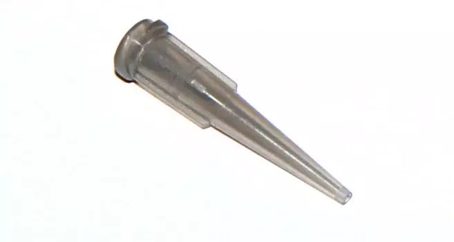 Aiguilles de distribution coniques en plastique gris 16G 1pc