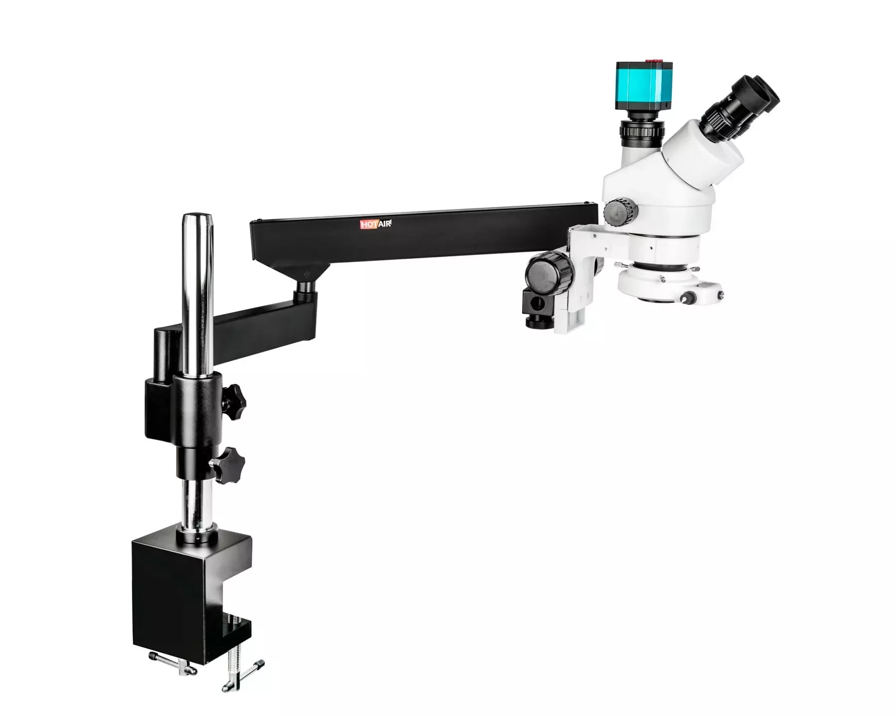 Microscope trinoculaire avec bras pivotant Microscope 14Mpix avec HDMI