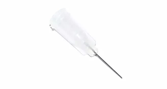 Aiguilles de distribution collées avec canule en acier inoxydable 12,7mm clair 27G 1pc