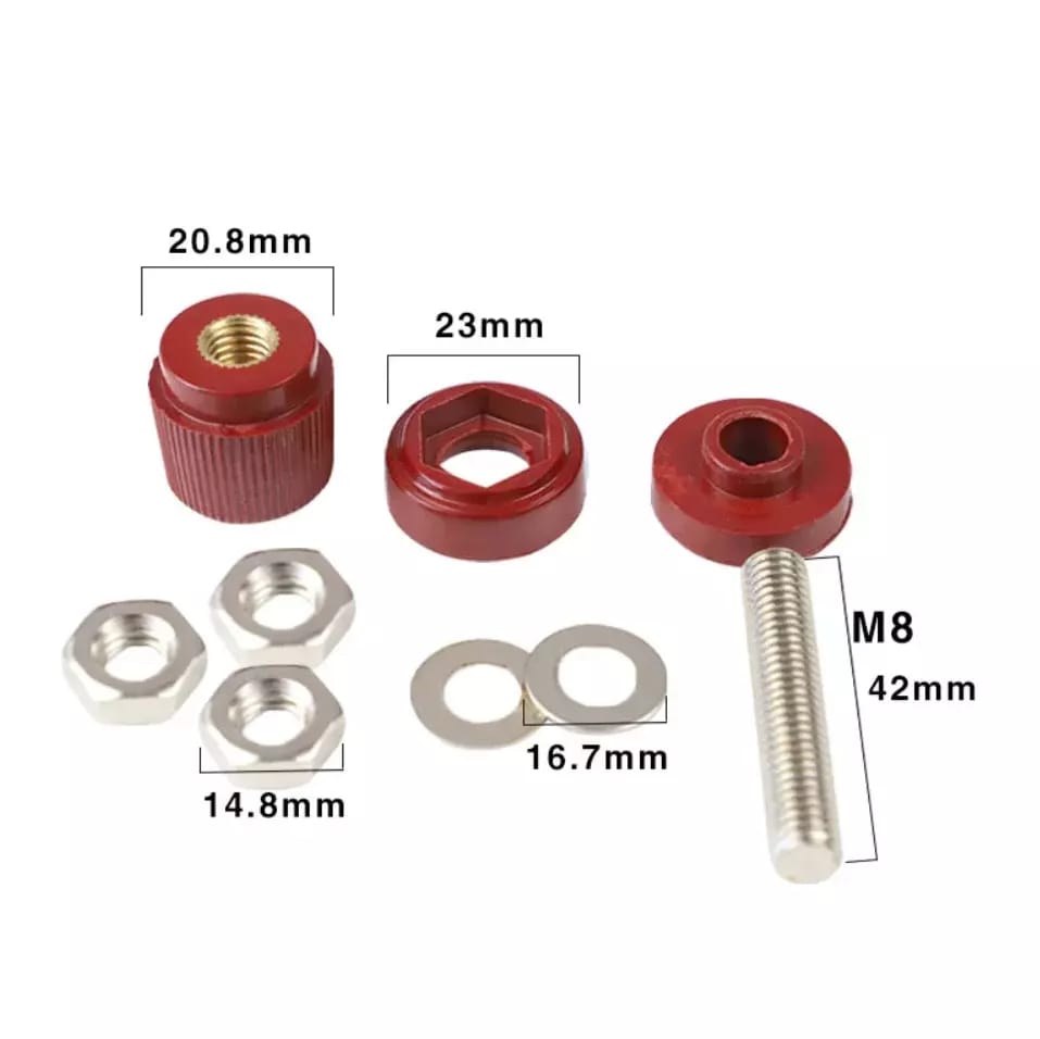 Connecteur à vis pour alimentation de laboratoire 380V/200A rouge – 2