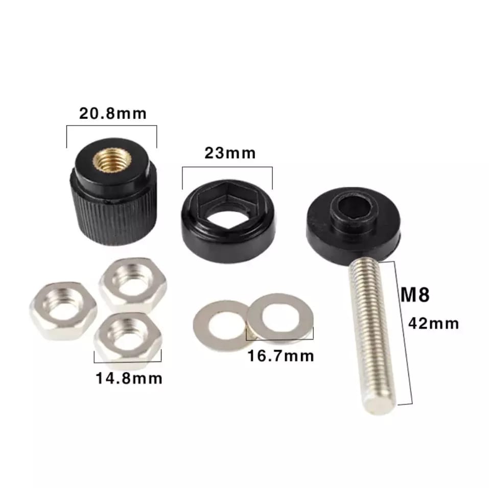 Connecteur à vis pour alimentation de laboratoire 380V/200A noir – 2