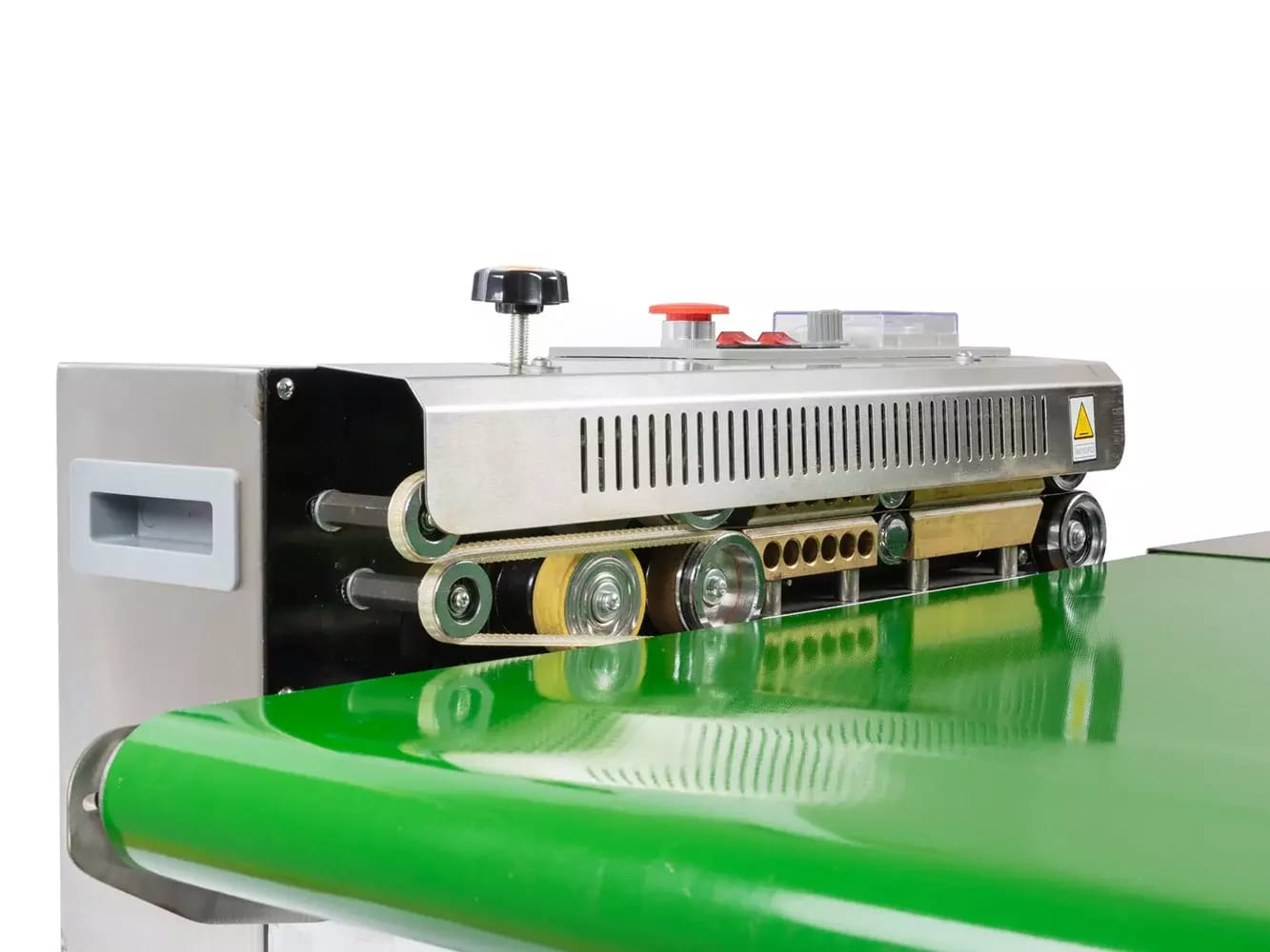 Soudeuse en continu de feuilles d'acier inoxydable avec convoyeur et presse à chaud DBF-770WL-385 – 2