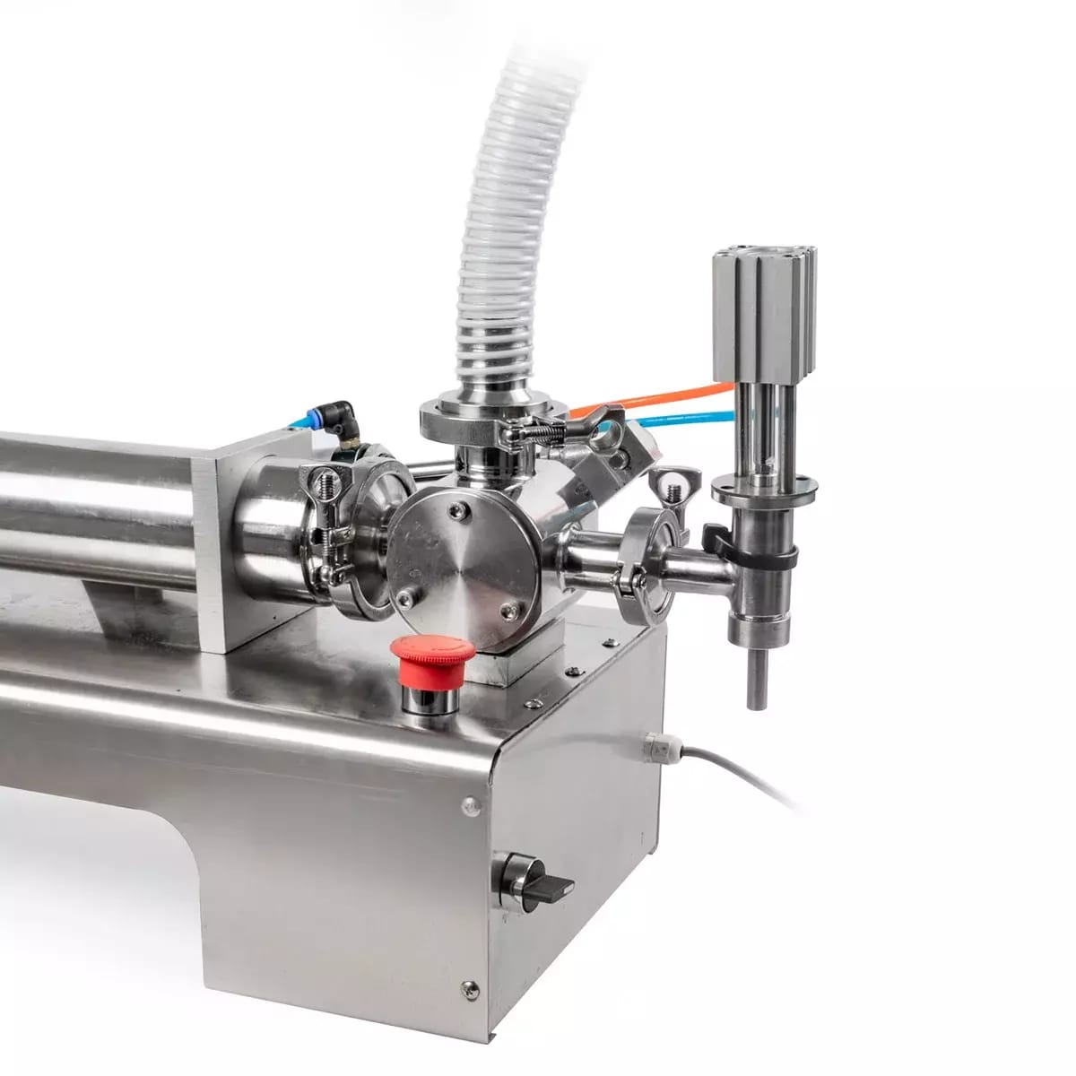 Tuyau en acier inoxydable avec bride et clapet anti-retour pour distributeurs de liquides pneumatiques – 2