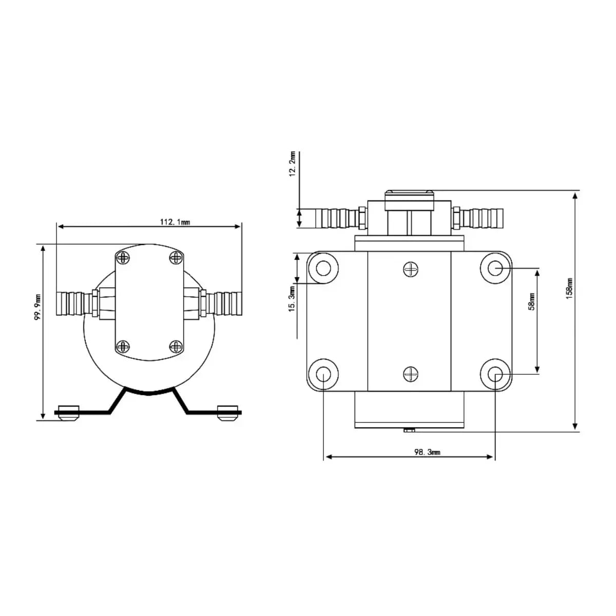 Pompe dentaire FP-12 12V / 12000ml – 2