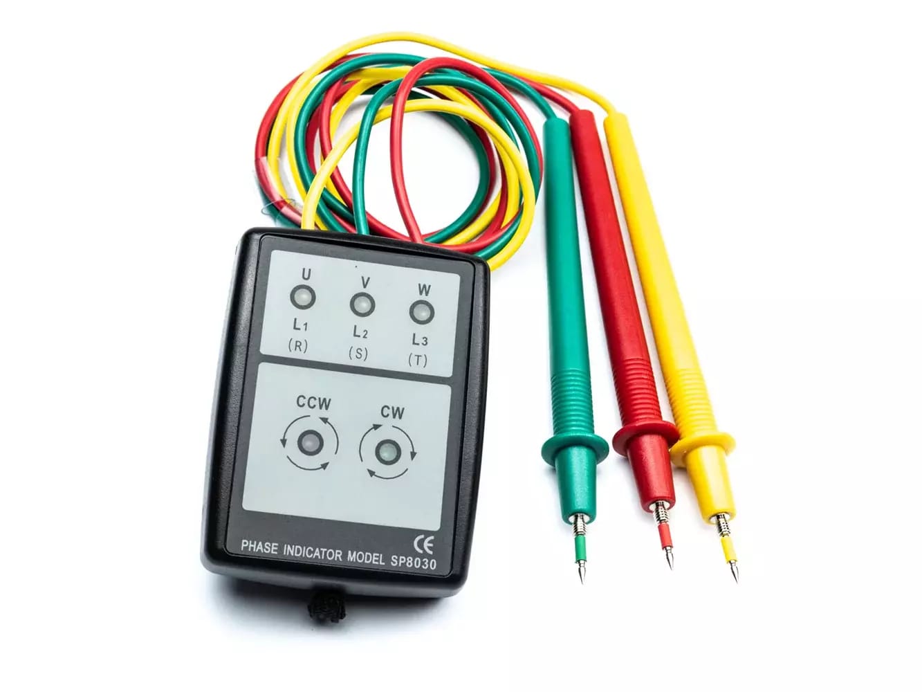 Testeur de phase et de sens de rotation du moteur SP8030 3f – 2