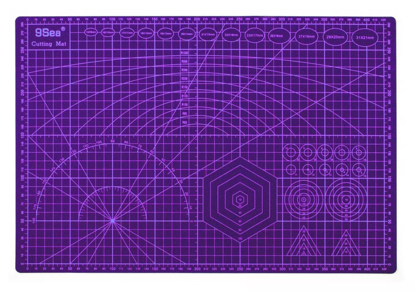 Bloc de travail à découper double face A3 violet 45x30cm – 2