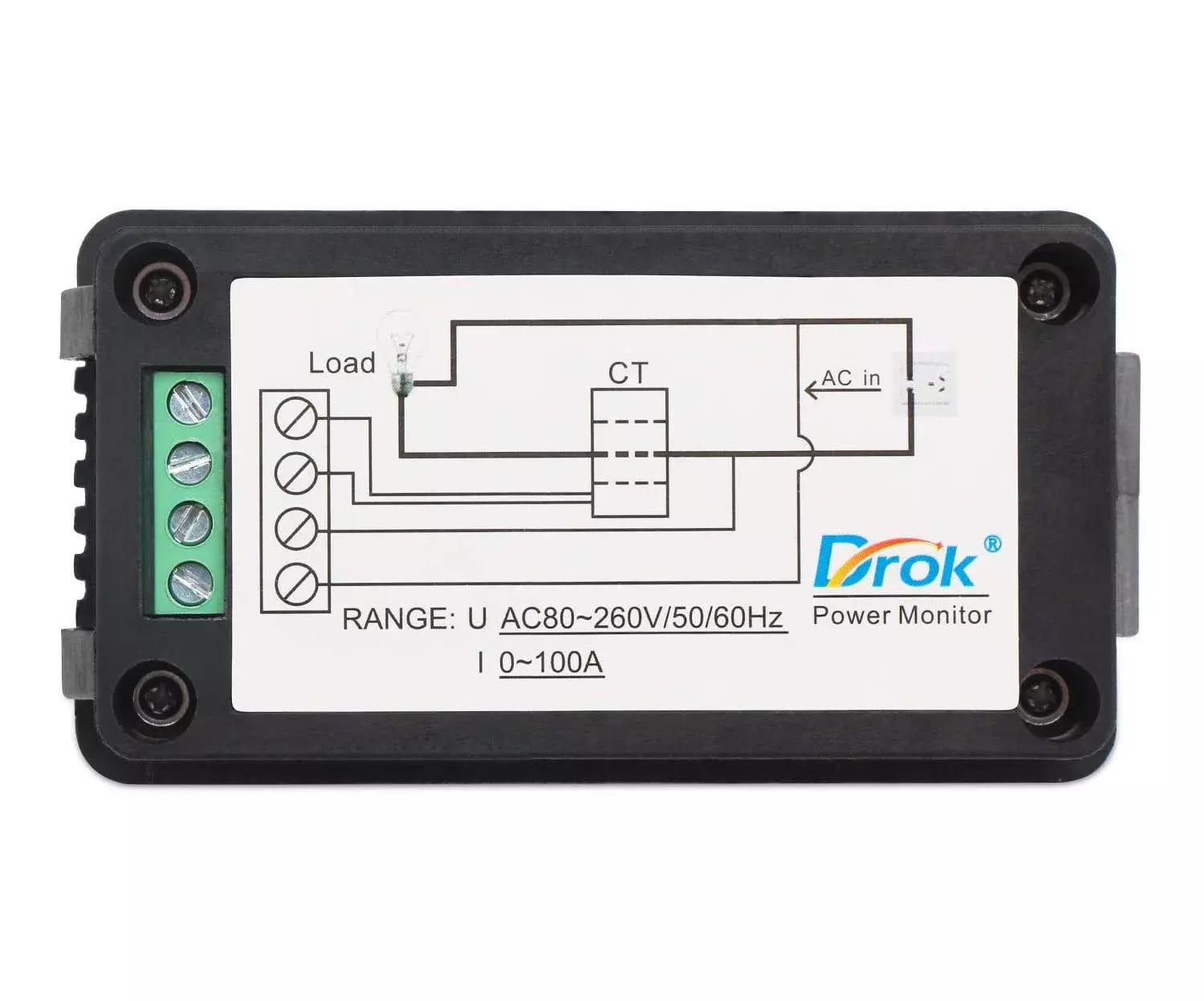 Compteur intégré multifonctionnel de quantités électriques AC 80~260V/100A - transformateur de courant ouvrable – 2