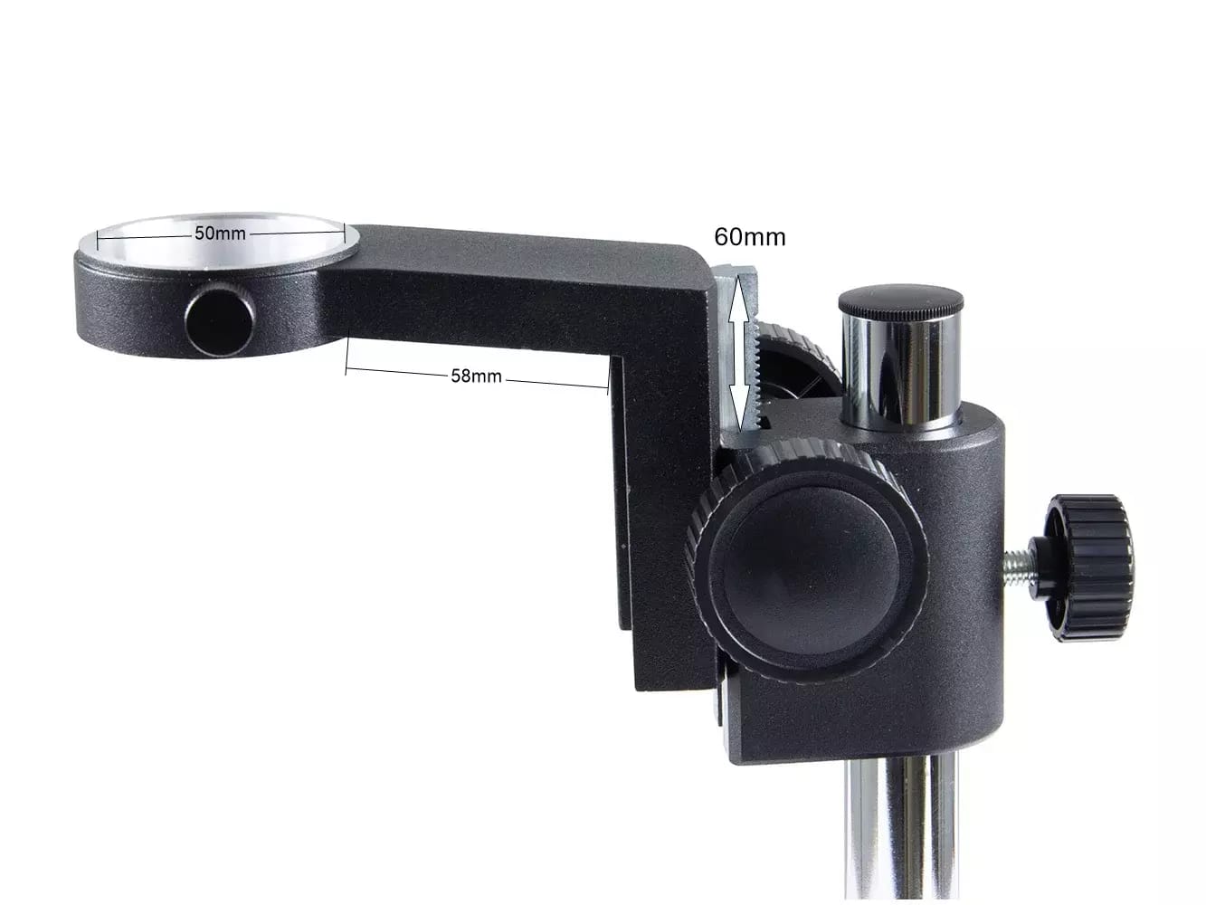 Support métallique avec pince pour le montage de systèmes optiques de microscopes et de caméras – 2