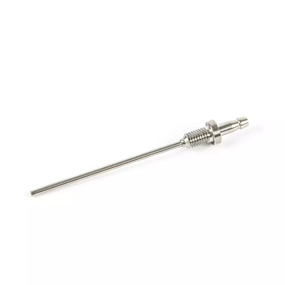 Embout de remplissage en acier inoxydable de 2,4 mm pour pompes et distributeurs péristaltiques