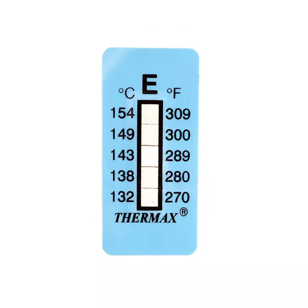 Thermomètre/indicateur autocollant non réversible 132-154°C – 2