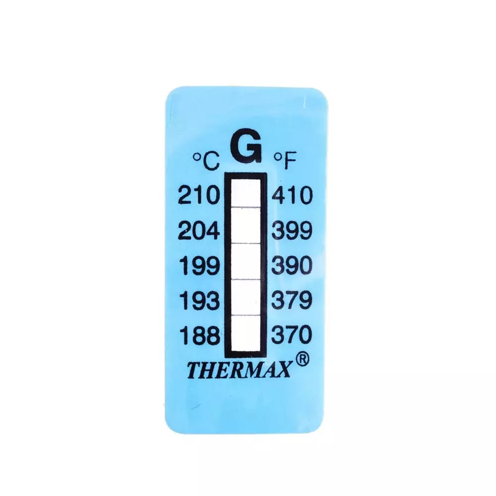 Thermomètre/indicateur autocollant non réversible 188-210°C – 2