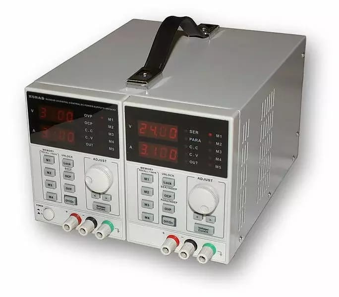 Alimentation double programmable de précision 2x30V/3A,60V/3A,30V/6A type KA3003D-2S
